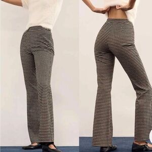 Sanctuary Anthropologie Filmore Flare Houndstooth Pants - NWT - S